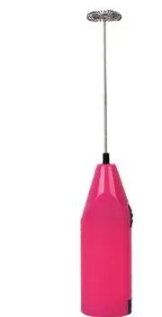 PINK Electric Kitchen Mini Foamer Milk Frother Egg Beater Stirrer Whisk Mixer Tool