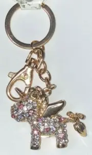 UNICORN BLING Key Chain Purse Fob Charm keychain