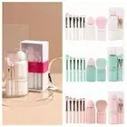 8-in-1 Makeup Brush Retractable Nose Contour Brush Powder Blush Travel