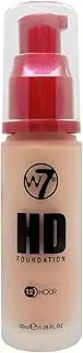 (Natural Beige) - W7 High Definition 12 Hour Foundation 30ml-Natural Beige