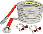 Heavy-Duty 40,000lbs/18T Off-Road & SUV Tow Rope with Reflective Tape and Storage Bag - Durable Nylon Car Rescue Traction Hook