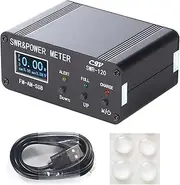 SWR & Power Meter with 240 * 240 HD Display Buzzer Alarm Five Modes & Language Switch 120W Digital Standing Wave Meter