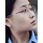 OUSSIMA歐斯邁眼鏡女有半框眼鏡架女鏡鈦合金記憶眼鏡框配眼鏡