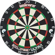 Unicorn Dartboard | Eclipse Ultra | Ultra-Visible White Number Ring | Championship Quality Sisal Bristle | Staple-Free Construction