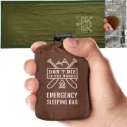 Emergency Sleeping Bag with Hood, light, Waterproof, Thermal Sleeping Bag Liner