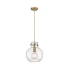 Innovations Newton Sphere 1-Lt 10" Cord Pendant, BB/SG - 410-1PM-BB-G410-10SDY