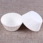 100pcs white cupcake paper cases cupcake paper cups for bakeware cake to H;db