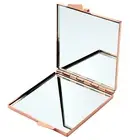Folding Mirror Simple Square Double-sided Makeup Mirror Compact