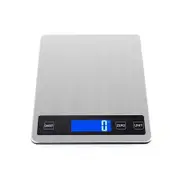 Anygleam Silver Stainless Kitchen Food Scale 5Kg Portable Digital Display