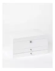 [Design Studio] Multi Drawer High Gloss Jewellery Box in White