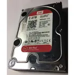 二手良品 WD 威騰 紅標 2TB 3.5吋 NAS硬碟 WD20EFRX