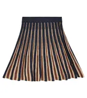 [Scotch & Soda Kids] Scotch & Soda Kids Pleated striped cotton-blend skirt Y 10 multicoloured