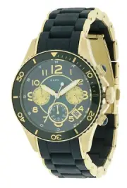 Marc Jacobs Women's Rock Matte Teal Silicone Chronograph Watch MBM2597