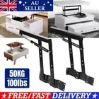 2X Folding Lift Up Coffee Table Mechanism Furniture Fitting Hinge 50kg Load NEW