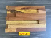 SAMPLE FEATURE WALL CLADDING 3D PANEL REAL WOOD AFRICAN OKAN 8-4