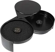 Box Salt Rim Box Salt Dipper Bars Accessory Seasoning Containers Sugar Canisters Salt Container Cocktails Accessories Sugar Container Bars Decor and Accessories Black