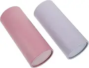 YOSADIER 2Pcs Car Tissue Cylinder Holder Stylish Portable Tissue Containers for Automotive Interior Easy to Refill Durable Design Modern Colors for Car Travel Accessories