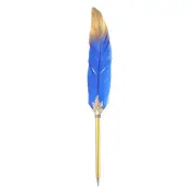 Feather Pen Quill, Feather Ballpoint Pen Bulk, Dark Blue