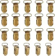 SUPERFINDINGS Pack of 15 Heavy Duty Clips for Hanging Carpets Made of Iron Bronze Non-Slip Braces Clips Holders for Bed Sheet Straps Fixings for Tapestries Towels