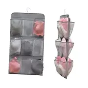 2 Pcs Closet Organizer Dual Sided Hanging Shoe Storage Bag MESH POCKETS