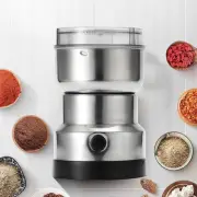 Transparent Lid Electric Coffee Grinder Stainless Steel Grain Mill Cereal