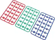 WESIEVYA 49-Piece Bingo Balls Multi-Color Raffle Game Balls for Parties Easy to Catch Attention Material Entertainment Props