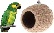 Keersi Rope Weave Bird Breeding Nest Bed House Toy for Budgie Parakeet Cockatiel Conure Canary Finch Lovebird African Grey Cockatoo Amazon Small Medium Parrot Cage Perch Hatching Nesting Box