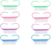 Generic 8pcs Cleat Shape Nail Tools for Nail Art Cleaning Brush Cleaning Tools Pedicure Tools Dust Nail Art Care Tool Manicure Tools