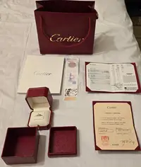 在飛比找Yahoo!奇摩拍賣優惠-Cartier 卡地亞 經典 1895系列 單鑽戒指 鉑金 