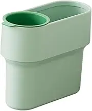 LCSVCCXA Trash Can with Removable Mini Cup, Efficient Waste Sorting, Elegant, for Entryway, Table, Bathroom, Kitchen, Guest Room, Green, as described