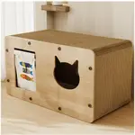 貓屋 貓抓板 耐磨不掉屑 貓窩貓床一體 紙箱貓沙發 瓦楞紙貓爪板 雙層貓房