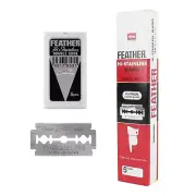 100 FEATHER hi-stainless platinum double edge shaving Safety razor blades JAPAN