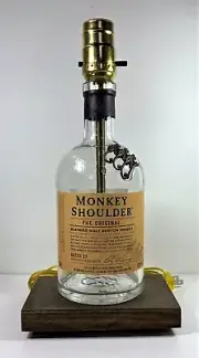 Monkey Shoulder Table Desk LAMP Bar Lounge Game Room Liquor Bottle Party Light