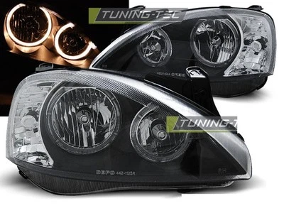 Faros Delanteros for Opel CORSA C 00-06 Angel Eyes Negro Envío Gratis LPOP93WL X