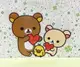 【震撼精品百貨】Rilakkuma San-X 拉拉熊懶懶熊 防水透明貼紙-愛心D#20179 震撼日式精品百貨