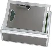 CANIGHT Small Wall Mount Suggestion Box with Lock Durable Aluminium Alloy Mailbox for Mail and Checks for Offices and Community Use Compact Design
