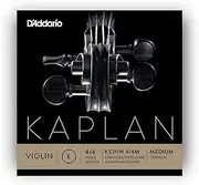 D'Addario Kaplan Violin String - KS311W 4/4M Non-Whistling Aluminum Wound Single E String, 4/4 Scale, Medium Tension