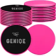 20x Gliding Sliding Discs Core Sliders Gym Yoga Fitness Exercise Workout pink