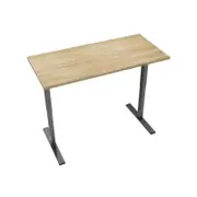 Xavier Sit Stand Electric Height Adjustable Computer Work Office Desk 180cm - Oak & Black