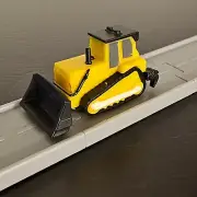 Yellow Bulldozer NEW Road To Gold Driven Battat Pocket Micro Toy Car
