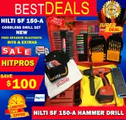 HILTI SF 150-A CORDLESS DRILL SET, NEW, FREE BITS, SPEAKER, EXTRAS, FAST SHIP