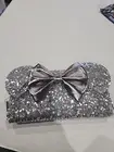 Loungefly Disney Minnie Mouse Silver Sequin Wallet NWT