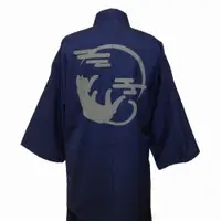 在飛比找DOKODEMO日本網路購物商城優惠-[DOKODEMO] 豪華春亞紡編織和尚的工作服新月貓藍海軍