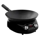 NUWAVE MOSAIC Induction Wok with 14-inch carbon steel wok with tempered glass