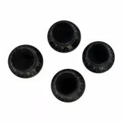 FOR 4PCS US SG SPEED CONTROL KNOBS Volume Control knobs Volume Tone - black