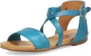 Miz Mooz Women's Aster Flat Sandal 9 Marine