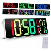 Large Digital Wall Clock Large Display 17.2" Large Digital 17.2in 11 Colors