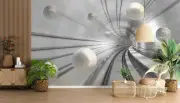 3D Space Sphere Wallpaper Wall Mural Removable Self-adhesive 434