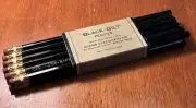 Brand New Dozen Vintage Adams Black-gilt Pencils with Original Package Blackwing