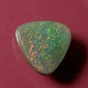 NiceTriangle Pinfire Colour Pattern Natural Solid Black Opal 2.24 carat.